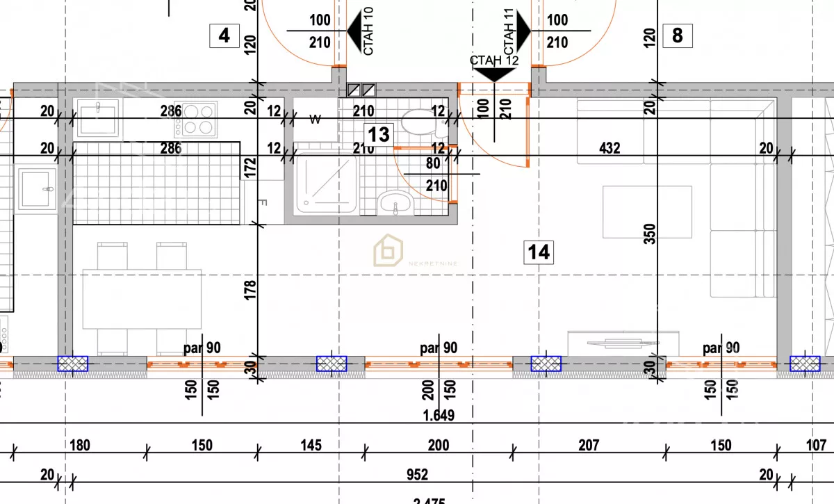 Jednosoban stan | 4zida