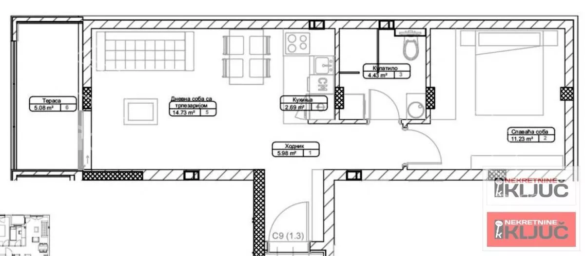 Dvosoban stan | 4zida