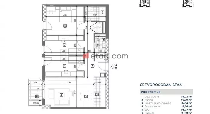 Četvorosoban stan | 4zida