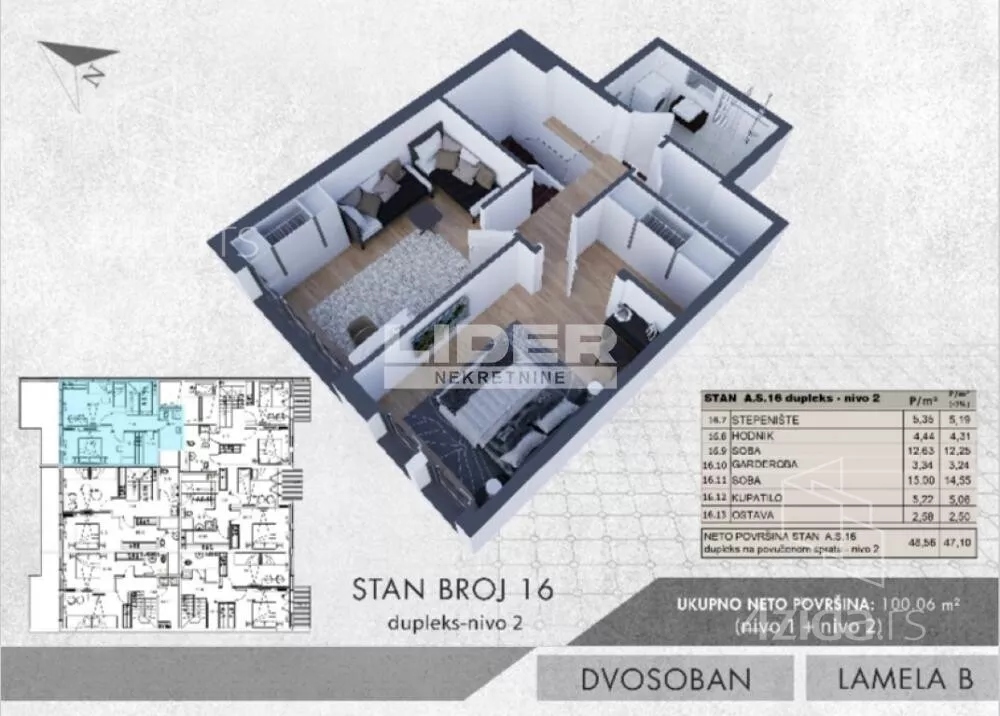 Trosoban stan | 4zida