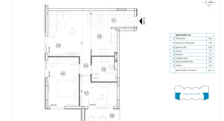 Dvoiposoban stan | 4zida
