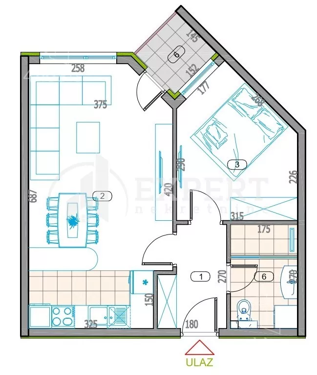 Dvosoban stan | 4zida