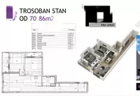 Trosoban stan | 4zida