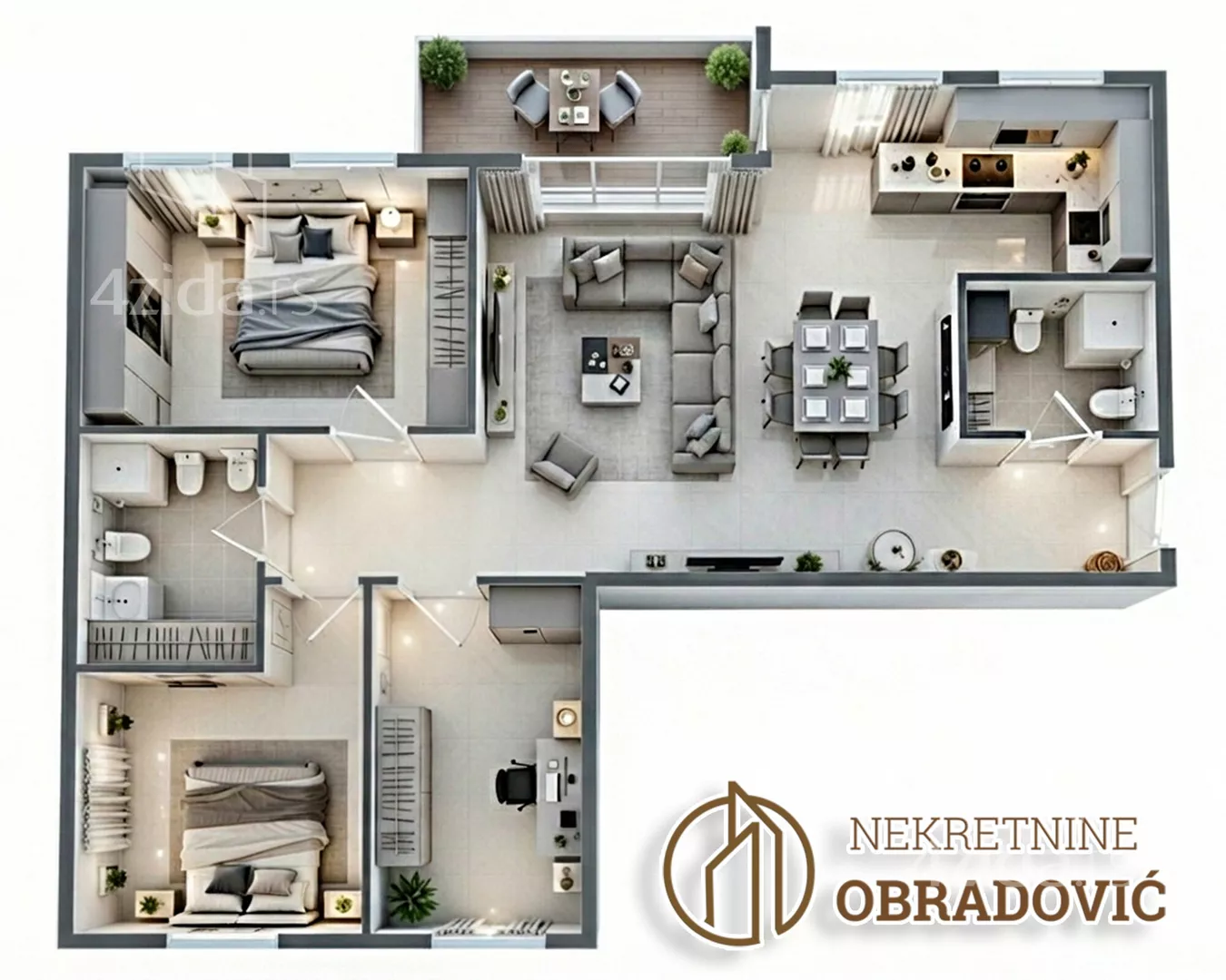 Troiposoban stan | 4zida