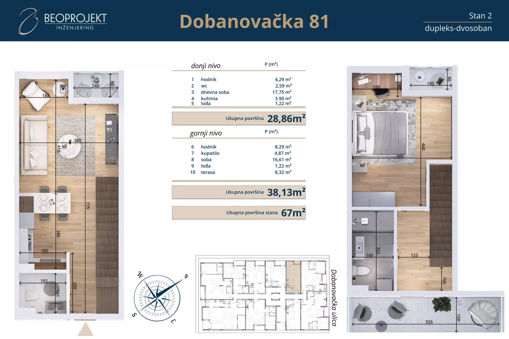 Jednoiposoban stan | 4zida