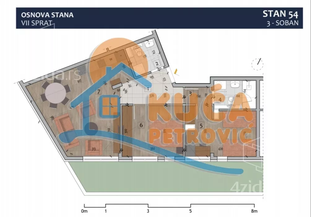 Trosoban stan | 4zida