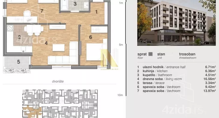 Trosoban stan | 4zida