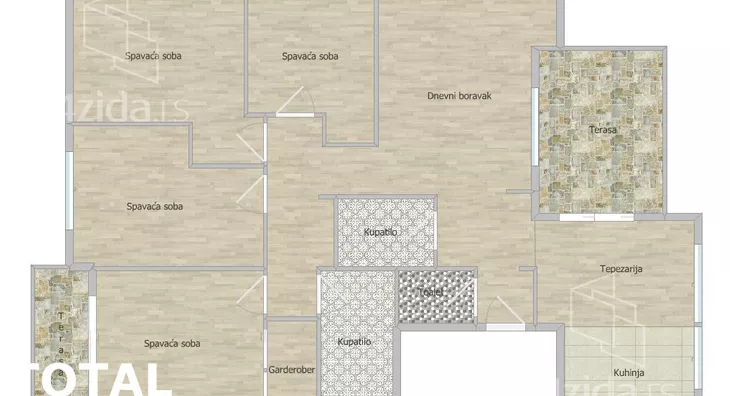 Četvoroiposoban stan | 4zida