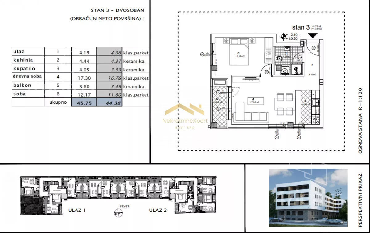 Dvosoban stan | 4zida