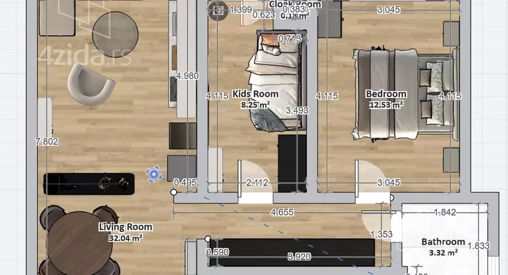 Dvoiposoban stan | 4zida