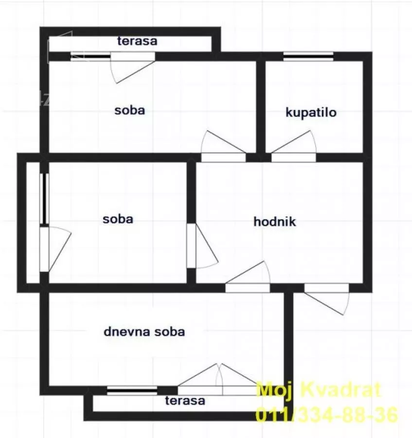 Trosoban stan | 4zida