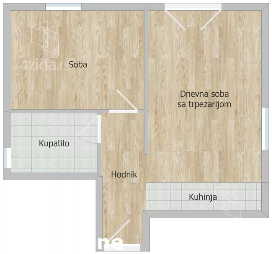 Jednoiposoban stan | 4zida
