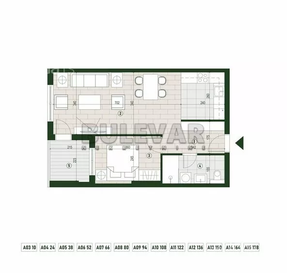 Dvosoban stan | 4zida