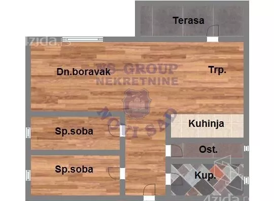 Trosoban stan | 4zida
