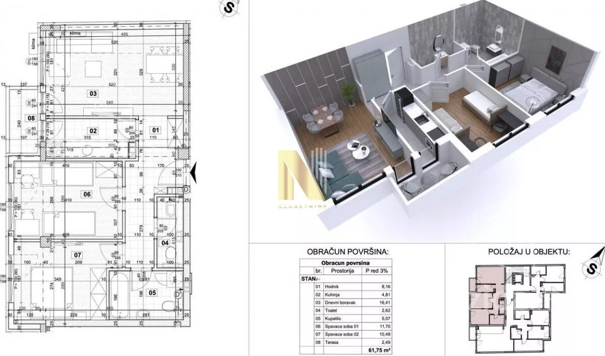 Trosoban stan | 4zida