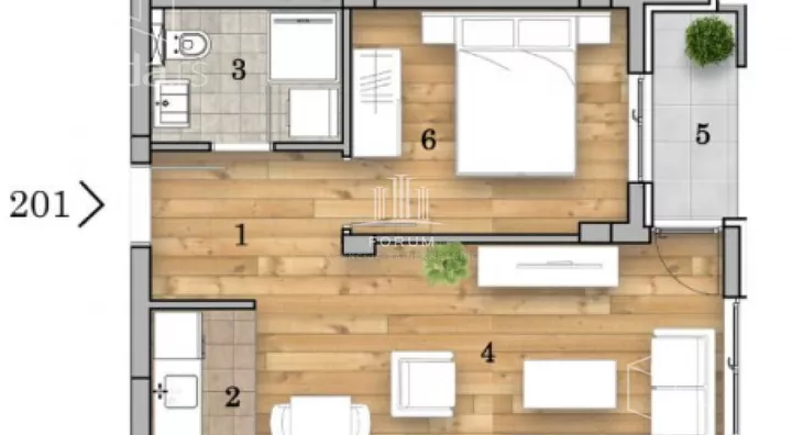 Dvosoban stan | 4zida