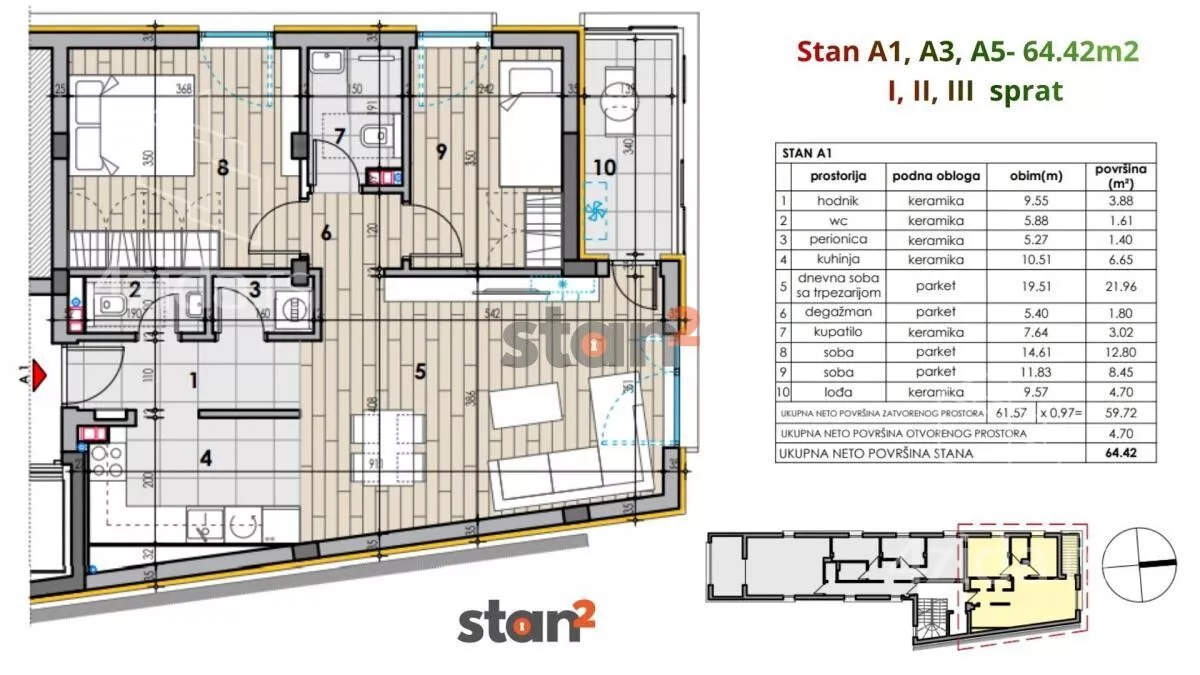 Dvoiposoban stan | 4zida