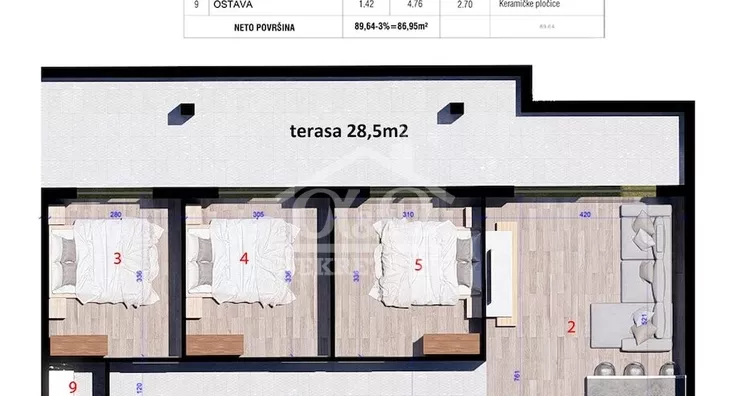 Jednoiposoban stan | 4zida