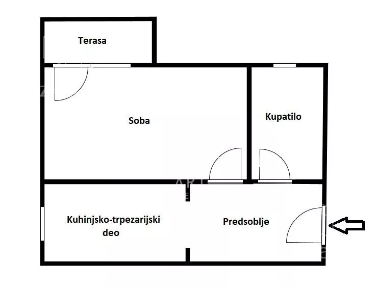 Jednosoban stan | 4zida