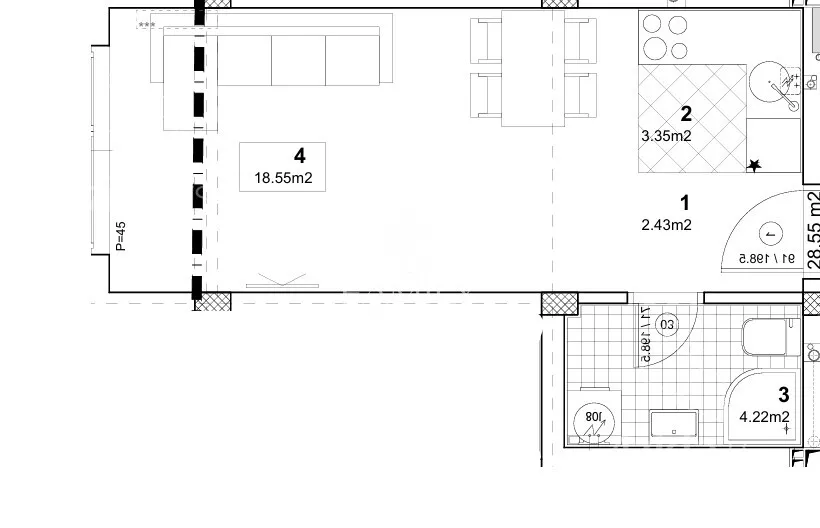 Jednosoban stan | 4zida