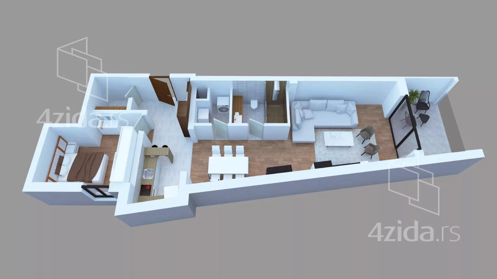 Dvosoban stan | 4zida