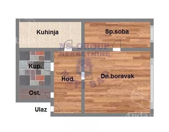 Jednoiposoban stan | 4zida