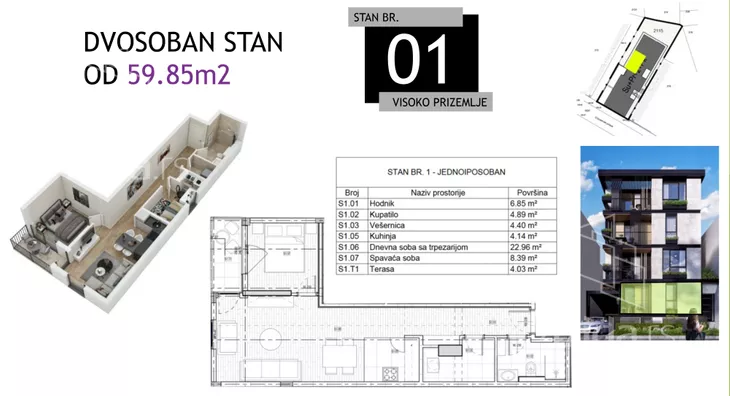 Trosoban stan | 4zida