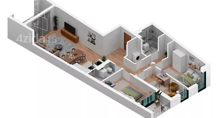 Troiposoban stan | 4zida