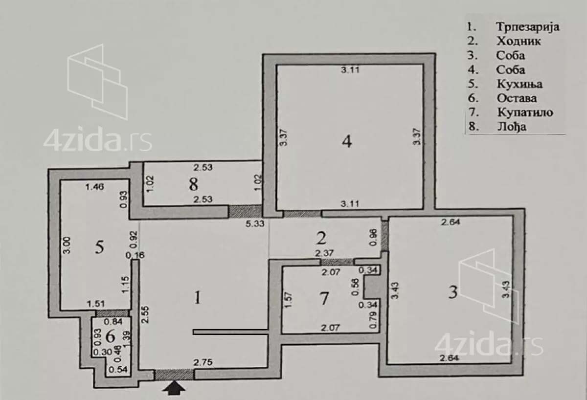 Dvosoban stan | 4zida