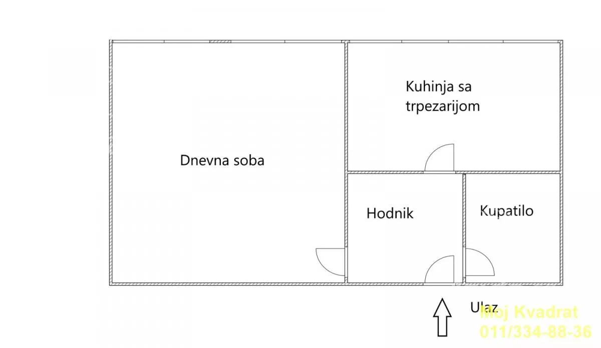 Jednosoban stan | 4zida
