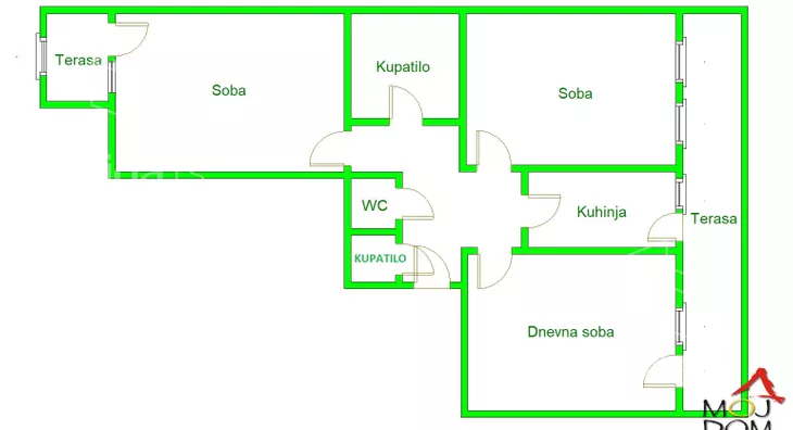 Trosoban stan | 4zida