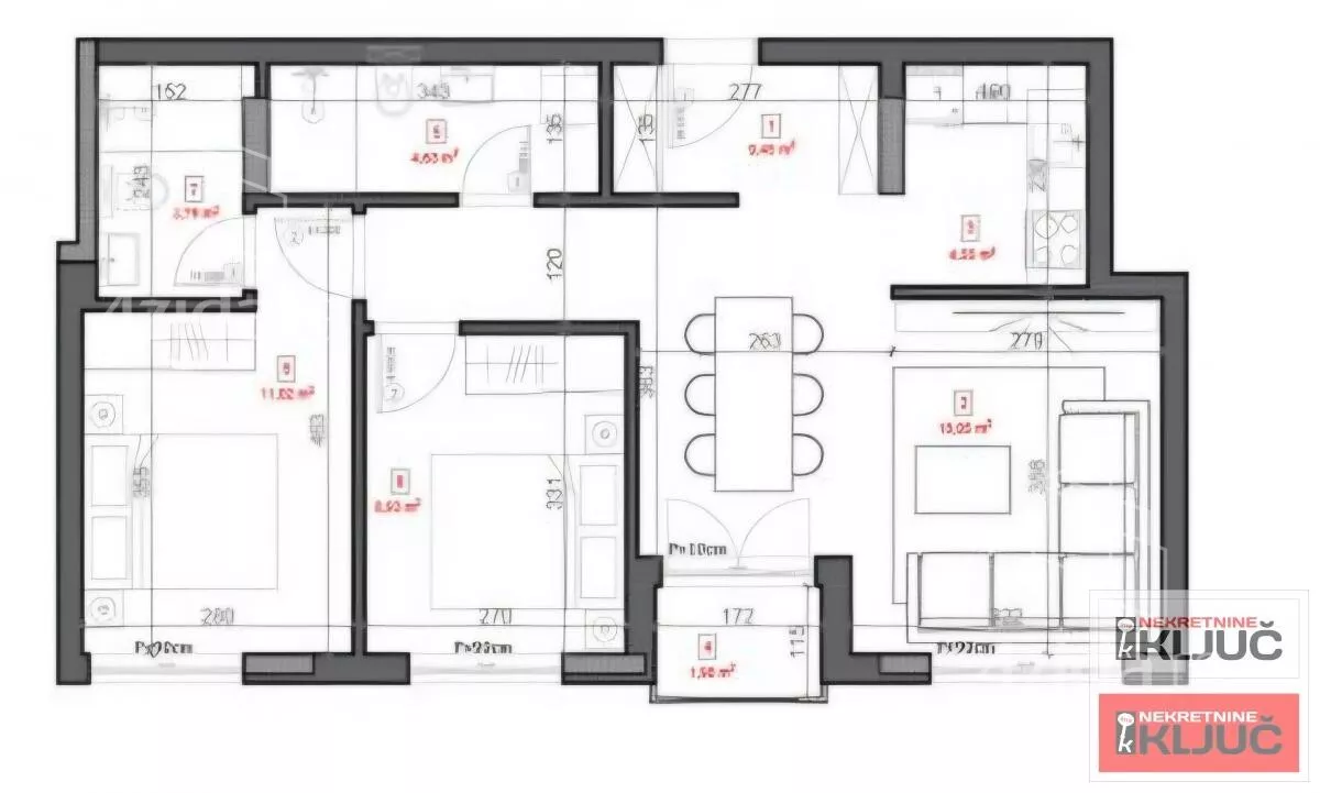 Trosoban stan | 4zida