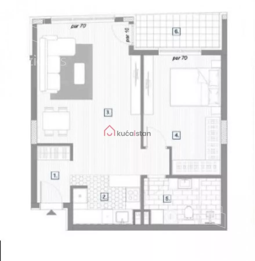 Dvosoban stan | 4zida