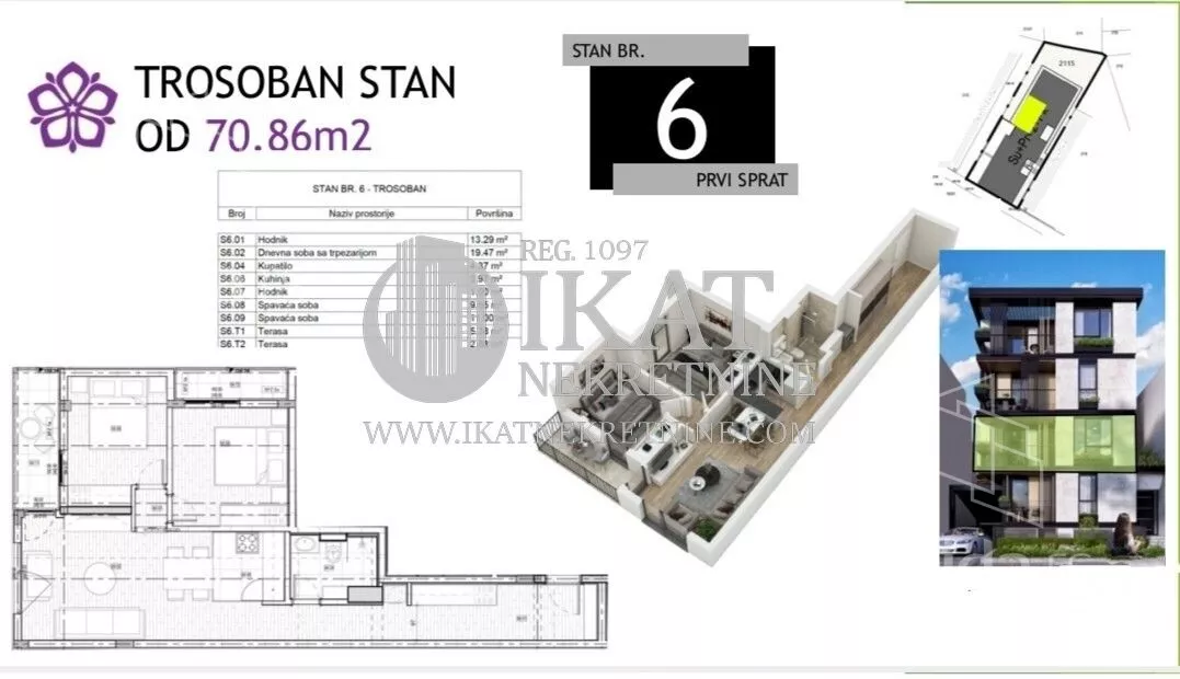 Trosoban stan | 4zida