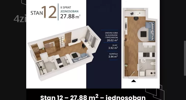 Dvoiposoban stan | 4zida