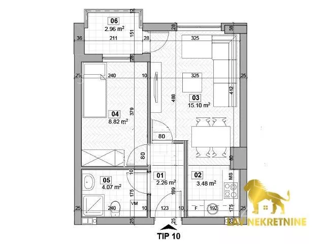 Jednoiposoban stan | 4zida