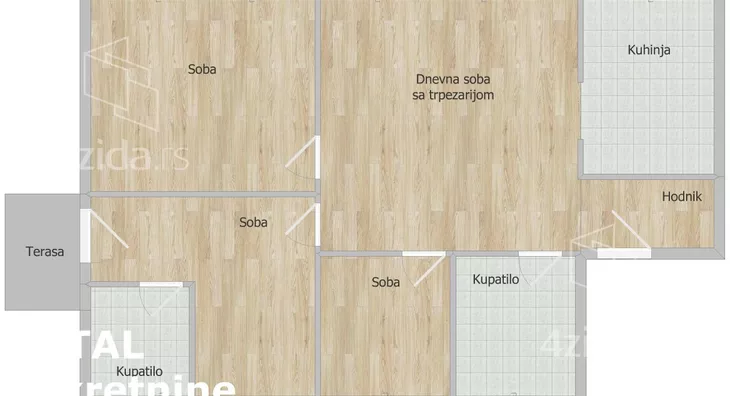 Troiposoban stan | 4zida