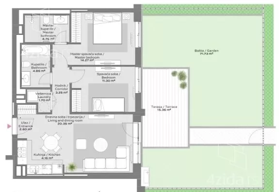 Trosoban stan | 4zida