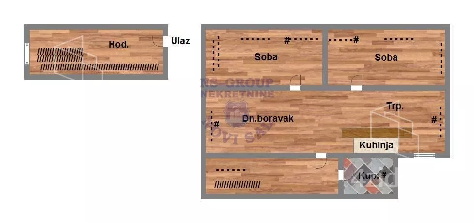 Trosoban stan | 4zida