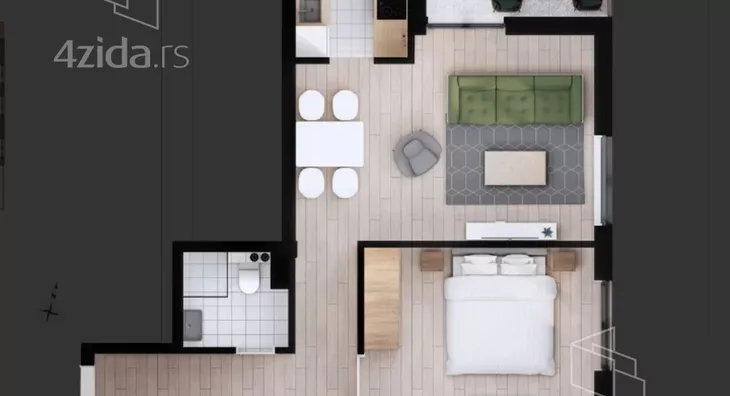 Dvosoban stan | 4zida