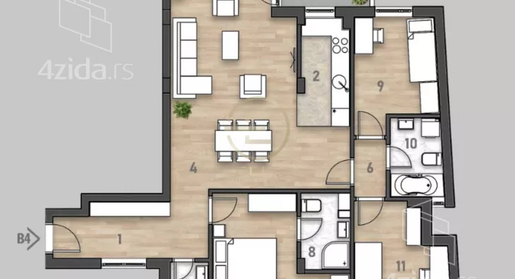 Četvorosoban stan | 4zida