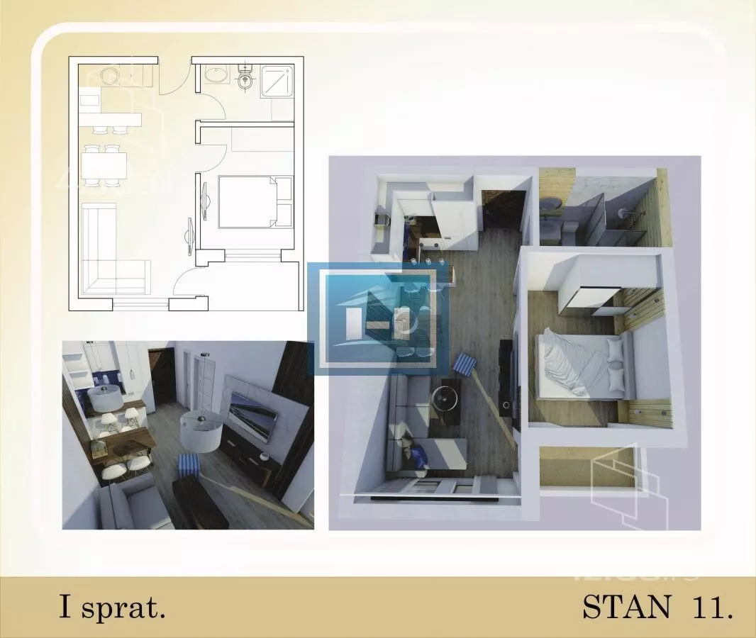 Jednosoban stan | 4zida