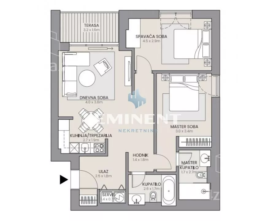 Trosoban stan | 4zida