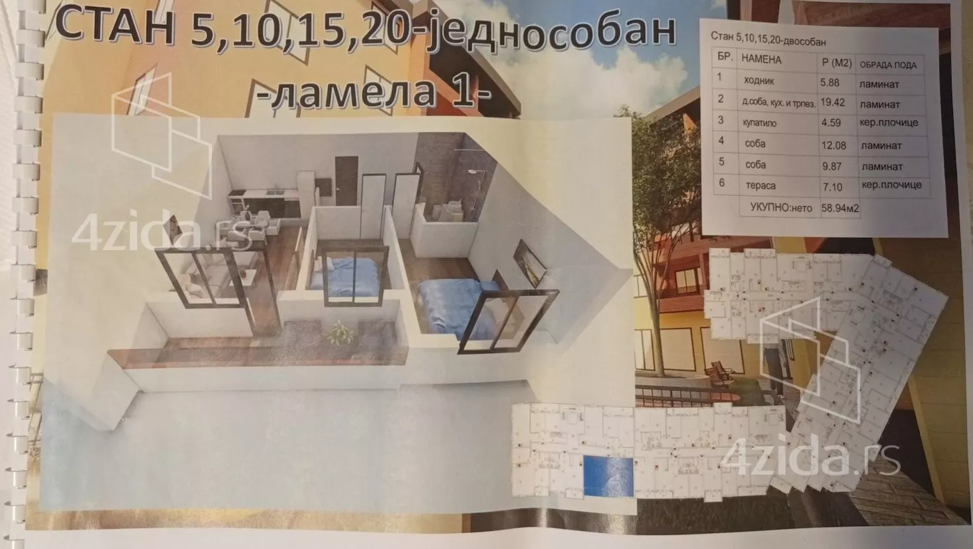 Dvoiposoban stan | 4zida