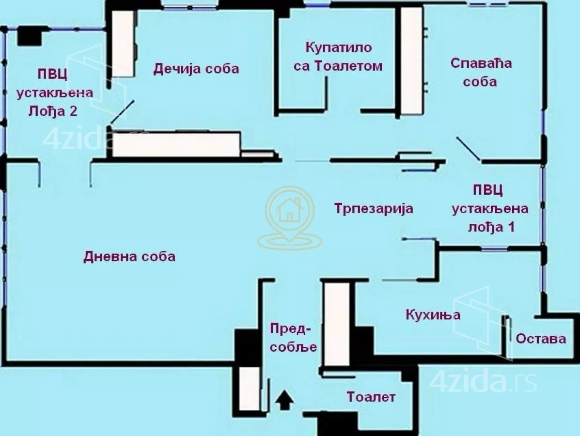 Trosoban stan | 4zida