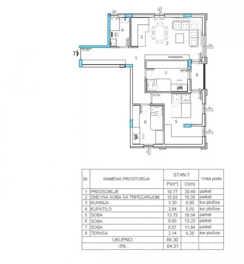Četvorosoban stan | 4zida