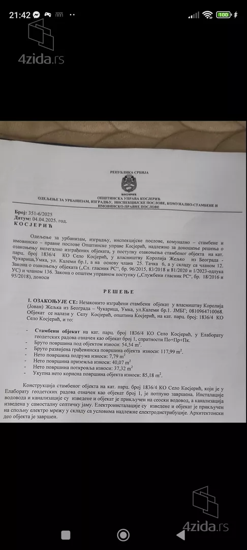 1-etažna kuća | 4zida