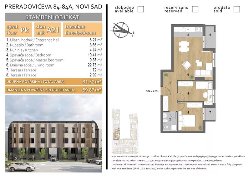 Trosoban stan | 4zida