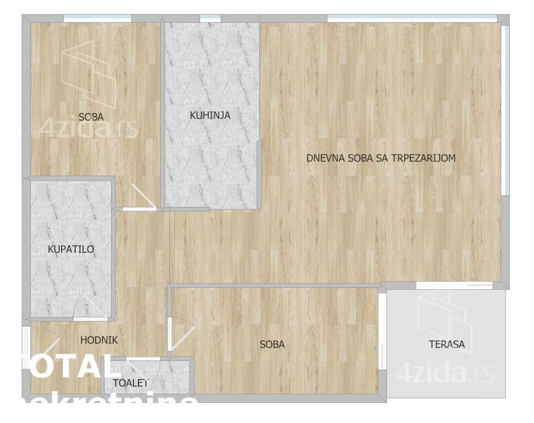 Trosoban stan | 4zida