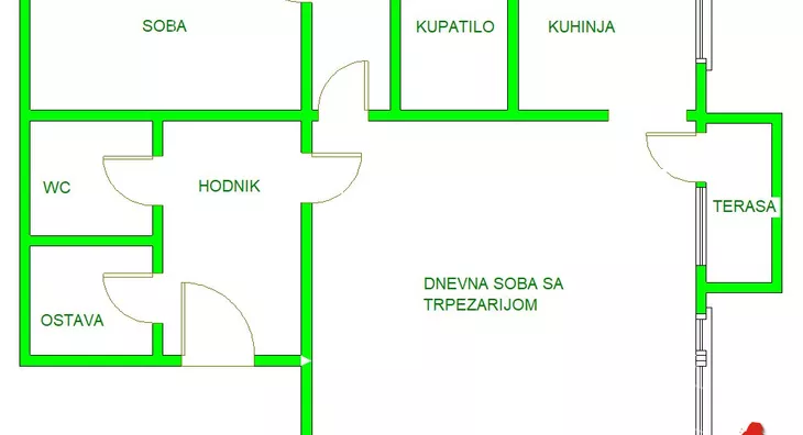 Jednoiposoban stan | 4zida